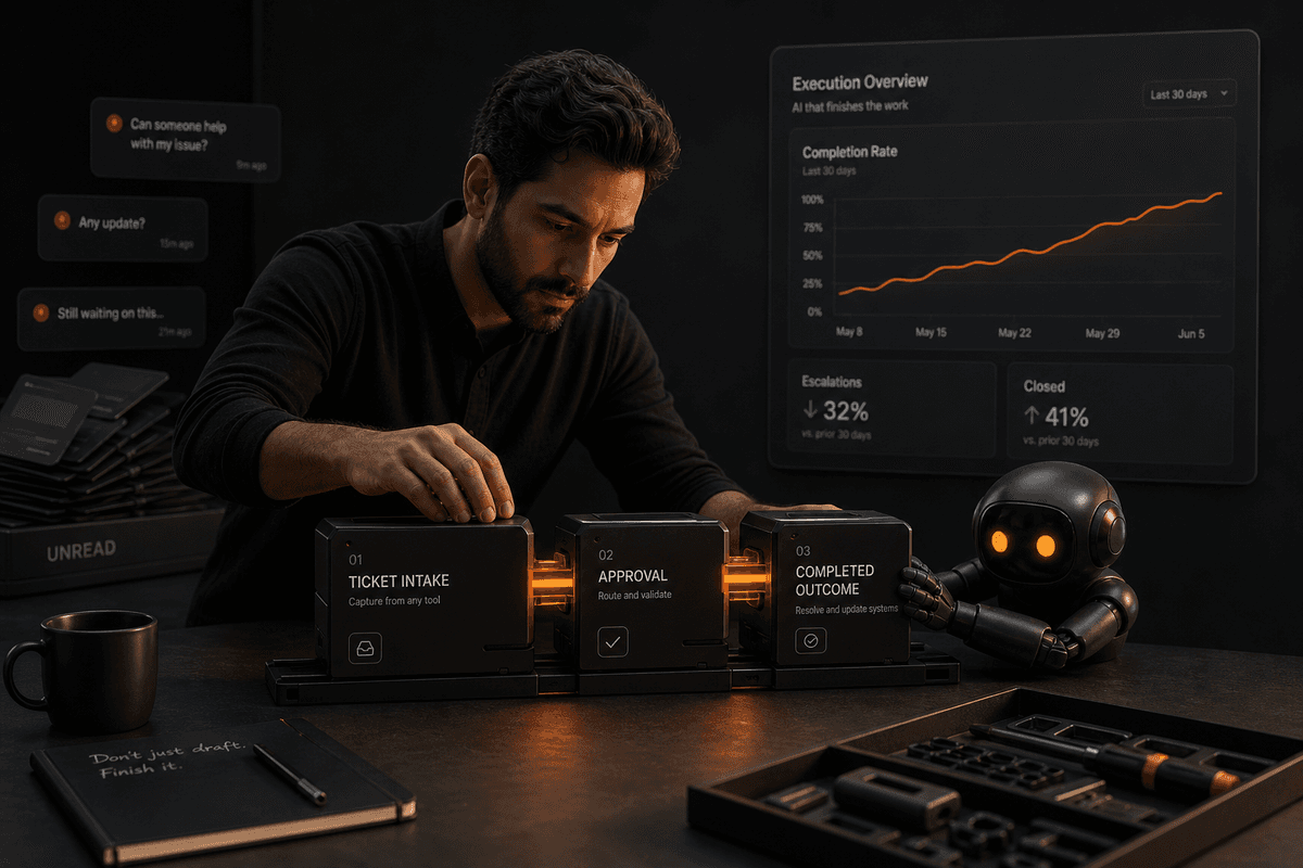 Stop Buying Chatbots for Your Back Office: Why AI Execution Matters More Than Drafts